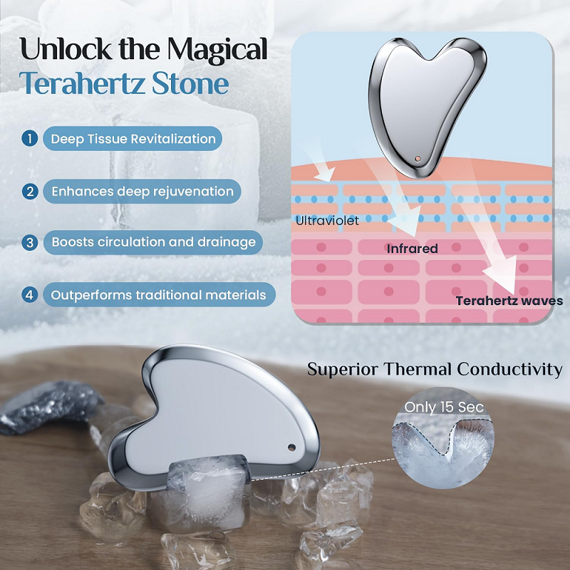 Cool facial gua sha tool